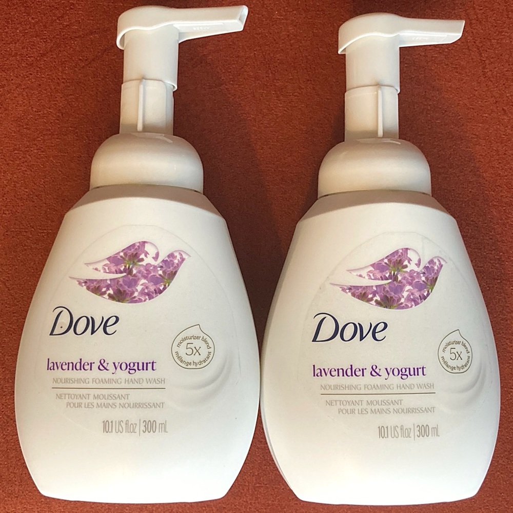 2 NEW Dove Lavender & Yogurt Foaming Hand Wash, 10.1 oz